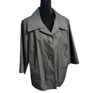 Studio 1940 Black and Gray Jacket 18W